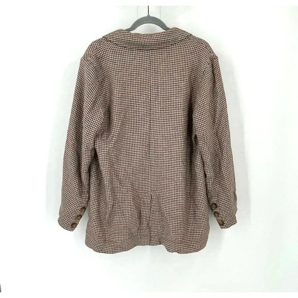 Free People Plaid Beckett Boyfriend Blazer size medium - Picture 4 of 9